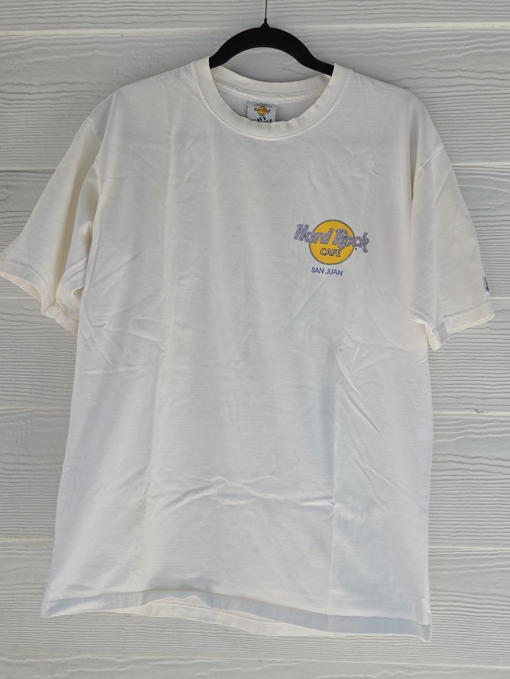 Vintage Hard Rock Cafe White San Juan Small Logo Tee